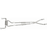 MagnaFlow 14 Infiniti Q50 V6 3.7L Cat-Back Polished Stainless Tips Dual Split Rear Exit Exhaust - 15310