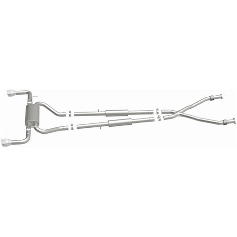 MagnaFlow 14 Infiniti Q50 V6 3.7L Cat-Back Polished Stainless Tips Dual Split Rear Exit Exhaust - 15310