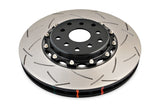 DBA 04-07 STi/2017 BRZ w/Perf. Pkg. 10 Hole Front Slotted 5000 Series 2/PC Rotor Assembled w/Blk Hat - DBA5654BLKS-10