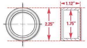 SPC Performance Weld-In Ring Kit 1.75 in. ID - 15521