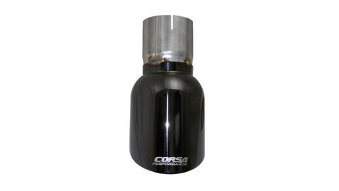 Corsa 2009-2019 Single Universal 3.0in Inlet / 4.5in Outlet Black PVD Pro-Series Tip Kit - TK009BLK