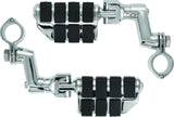 Kuryakyn Dually ISO Offset Highway Pegs With 1-1/4inch Clamp Chrome (Pair) - 7993