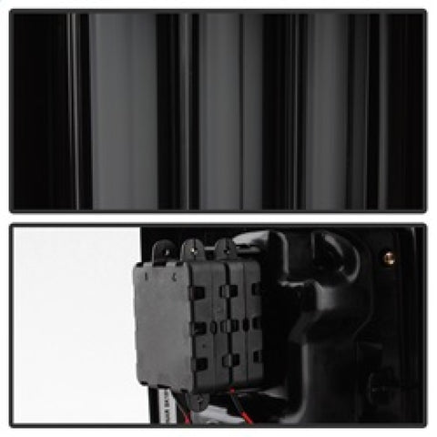 Spyder 07-16 Jeep Wrangler Verison 2 Light Bar LED Tail Lights - Smoke (ALT-YD-JWA07V2-LBLED-BSM) - 5084781