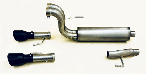 Gibson 2024 Ford F150 5.0L Black Elite Stainless Steel Split Rear Exhaust - 69226B