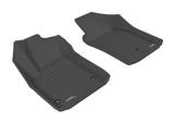 3D MAXpider 2012-2019 Fiat 500/500E Kagu 1st Row Floormat - Black - L1FA00311509