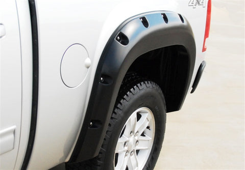 Lund 07-13 GMC Sierra 1500 RX-Rivet Style Smooth Elite Series Fender Flares - Black (4 Pc.) - RX109S