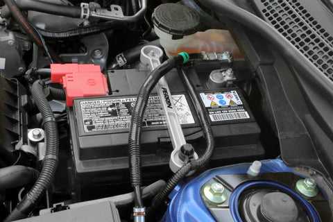PERRIN 17-19 Honda Civic Type R Battery Tie Down - Silver - PHP-ENG-701MSL