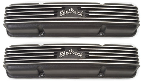 Edelbrock Valve Cover Classic Series Chevrolet 1959-1986 262-400 CI V8 Black - 41453