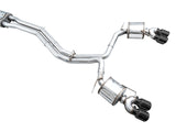 AWE Tuning 19-23 Audi C8 S6/S7 2.9T V6 AWD Touring Edition Exhaust - Diamond Black Tips - 3015-43107