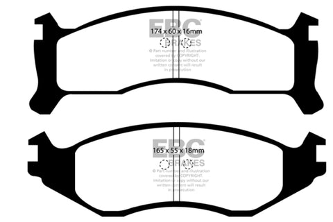 EBC 91-93 Chrysler Fifth Avenue 3.8 Greenstuff Front Brake Pads - DP21249