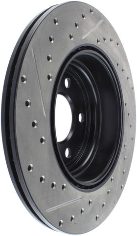 StopTech 12-16 BMW 335i Slotted & Drilled Rear Left Rotor - 127.34141L