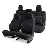 Covercraft 19-24 Dodge Ram Leatherette PrecisionFit Custom Front Row Seat Covers - Black - GTD4106ABLTBK