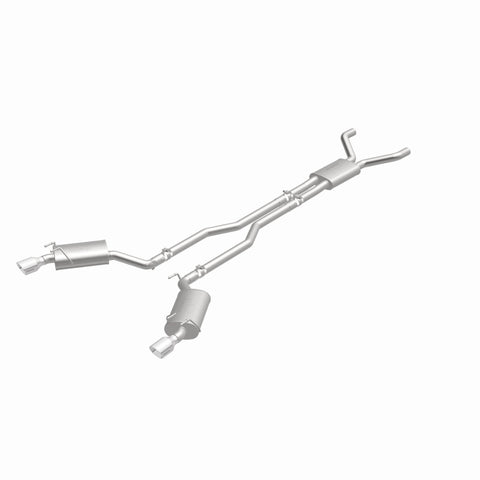 MagnaFlow Cat-Back Stainless Dual Split Rear Exit 4in Polished Tips 11-15 Chevy Camaro 3.6L V6 - 15353