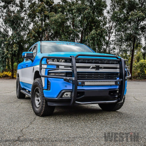 Westin 19-21 Chevy 1500 Sportsman X Grille Guard - Textured Black (Excl. 2019 Silverado LD) - 40-33955
