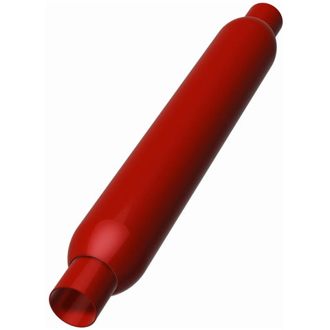 MagnaFlow Muffler Red Pack Series Glasspack 3.5in Rd 22in Body Length 2in/2in Inlet/Outlet - 13134