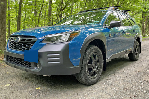 Rally Armor 22-25 Subaru Outback Wilderness Black Mud Flap Red Logo - MF76-UR-BLK/RD