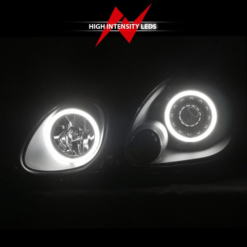 ANZO 1998-2005 Lexus Gs300 Projector Headlights w/ Halo Black - 121144