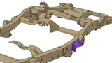 Rust Buster Avalanche/Suburban/Yukon Center Rear Body Frame Mount - RB7417
