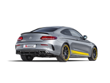 Akrapovic 16-17 AMG C63 Coupe Evolution Line Cat Back (Titanium) w/ Carbon Tips (Req. Link Pipe) - MTP-ME/T/3H