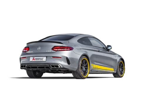 Akrapovic 16-17 AMG C63 Coupe Evolution Line Cat Back (Titanium) w/ Carbon Tips (Req. Link Pipe) - MTP-ME/T/3H