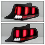 Spyder 10-12 Ford Mustang Light Bar Seq Turn Signal LED Tail Lights - Smoke ALT-YD-FM10-LED-SM - 5085115