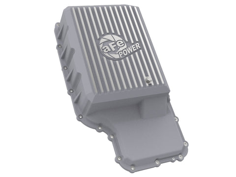 aFe 20-21 Ford Truck w/ 10R140 Transmission Pan Raw POWER Street Series w/ Machined Fins - 46-71220A