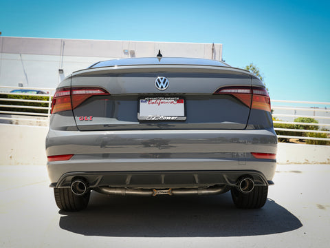 afe 19-21 VW Jetta GLI (MKVII) L4-2.0L (t) MACH Force-Xp 304 SS Cat-Back Exhaust System Carbon Tips - 49-36432-C