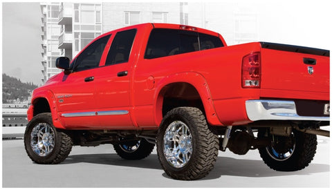 Bushwacker 02-08 Dodge Ram 1500 Fleetside Pocket Style Flares 4pc 75.9/76.3/97.9in Bed - Black - 50907-02