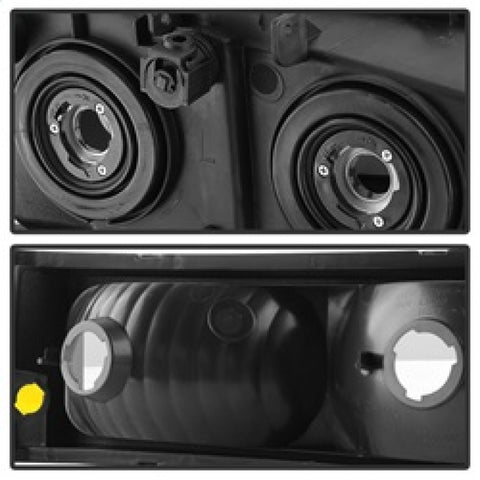 xTune Chevy Silverado 2500HD 03-06 Crystal Headlights w/ Bumper Lights HD-JH-CSIL03-AM-BSM-SET - 9030253