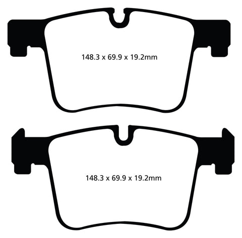 EBC 11+ BMW X3 2.0 Turbo (F25) Yellowstuff Front Brake Pads - DP42105R