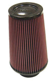 K&N Cone Filter 3.375in ID 6in Base 4.5in Top 9in Height Carbon Fiber - RP-5118