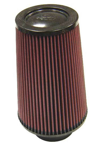 K&N Cone Filter 3.375in ID 6in Base 4.5in Top 9in Height Carbon Fiber - RP-5118