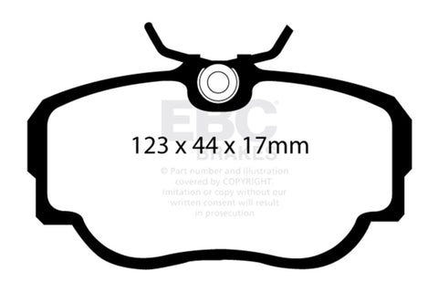 EBC Racing 87-93 BMW 325 (E30) RP-1 Race Front Brake Pads - DP8779RP1