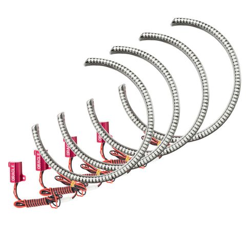 Oracle Dodge Challenger 08-14 LED Waterproof Halo Kit - Red - 1292-003