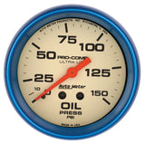 Autometer Ultra-Nite 66.7mm 0-150 PSI Mechanical Oil Pressure Gauge - 4523