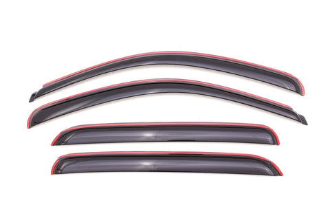 AVS 21-22 Hyundai Santa Cruz In-Channel Ventvisor Front & Rear Window Deflectors 4pc - Smoke - 194519