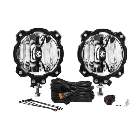 KC HiLiTES 6in. Pro6 Gravity LED Light 20w Single Mount SAE/ECE Driving Beam (Pair Pack System) - 91303