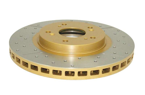 DBA 01-14 Acura CL Front Street Series Drilled & Slotted Rotor w/Gold Hat - DBA2510X