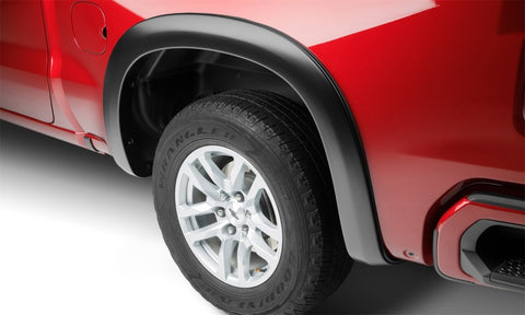 Bushwacker 19-24 Chevy Silverado 1500 OE Style Fender Flares 2pc Rear - Black - 40136-02