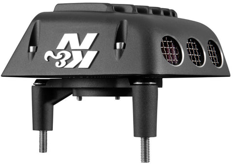 K&N Street Metal Intake System for 01-16 Harley-Davidson Softail/Dyna - Shaker Black - RK-3950