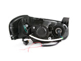 ANZO 2002-2003 Nissan Maxima Crystal Headlights w/ Halo Chrome - 121202
