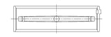 ACL Subaru EJ20/EJ22/EJ25 (For Thrust in #3 Position) 0.025mm Oversized High Performance Main Bearin - 5M8297H-.025