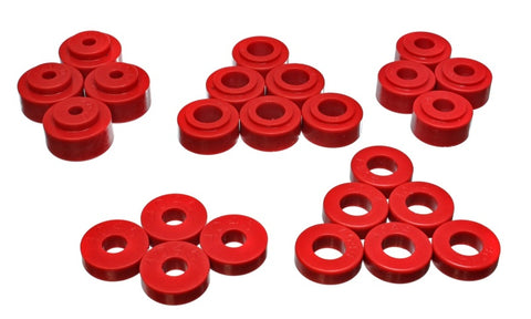Energy Suspension Gm Body Mount Set - Red - 3.4113R