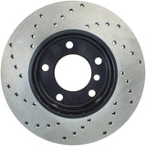StopTech 96-02 BMW Z3 / 03-01/06 Z4 / 11/91-98 318i/iS / 04/98-00 318Ti Drilled Left Front Rotor - 128.34029L