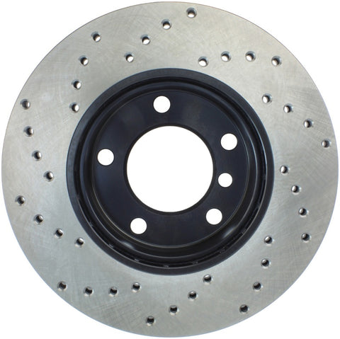 StopTech 96-02 BMW Z3 / 03-01/06 Z4 / 11/91-98 318i/iS / 04/98-00 318Ti Drilled Left Front Rotor - 128.34029L