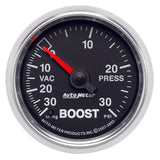Autometer GS 52mm 30 In Hg.-Vac/30 PSI Mechanical Vacuum/Boost Gauge - 3803