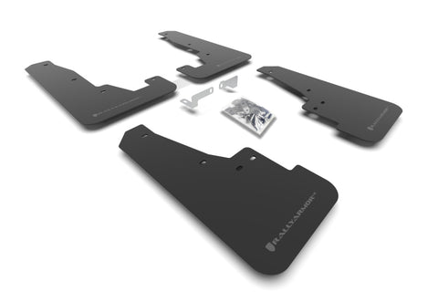 Rally Armor 16-22 Dodge Durango GT / RT / SRT / SXT Black UR Mud Flap Grey Logo - MF55-UR-BLK/GRY