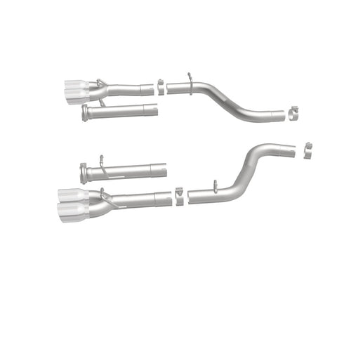 MagnaFlow Axle-Back, SS, 2.5in, Quad Split Rear 3.5in Tip 2015 Dodge Challenger R/T 5.7L - 19210