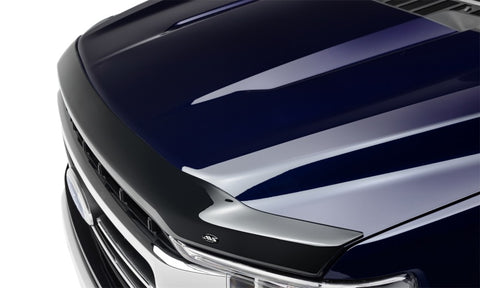 AVS 2021 Ford F-150 (Excl. Tremor/Raptor) Aeroskin Low Profile Acrylic Hood Shield - Smoke - 322196
