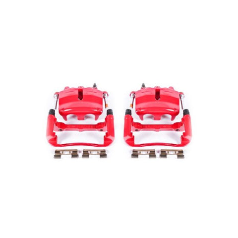 Power Stop 04-05 Ford F-150 Front Red Calipers w/Brackets - Pair - S4860